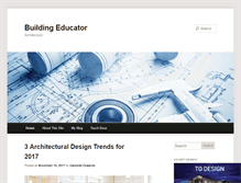 Tablet Screenshot of buildingeducator.com